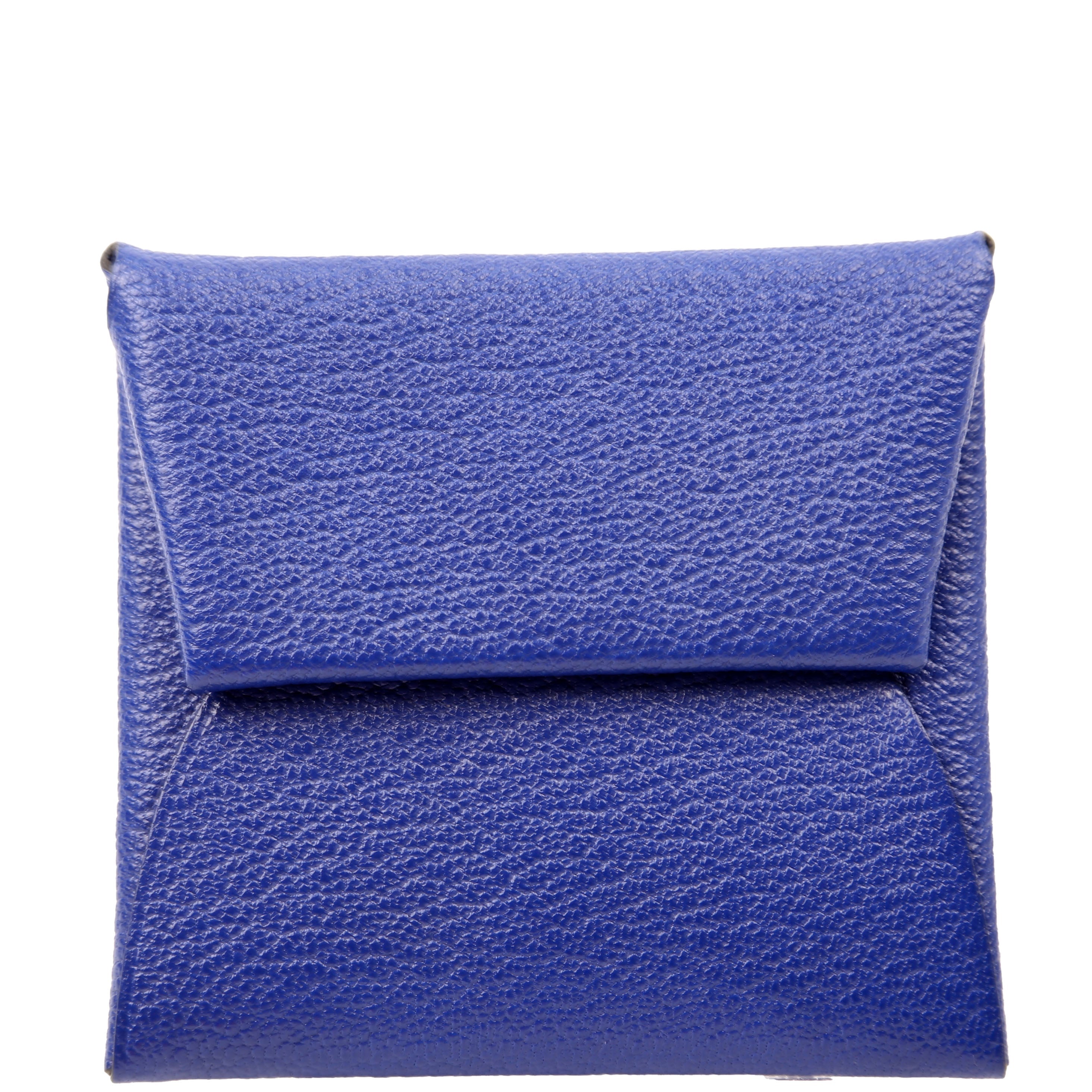 Basita Change Purse Chevre Leather Blue