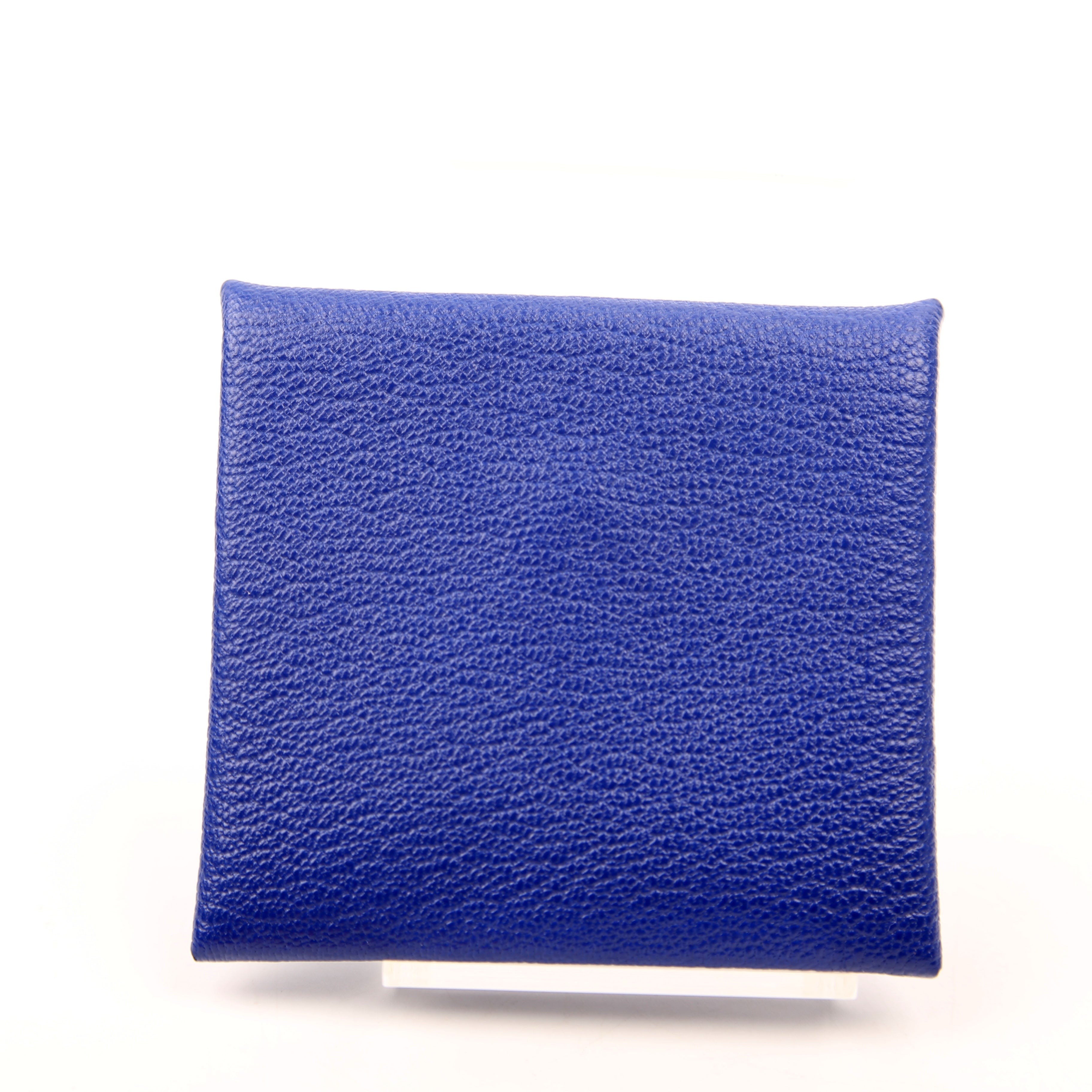 Basita Change Purse Chevre Leather Blue
