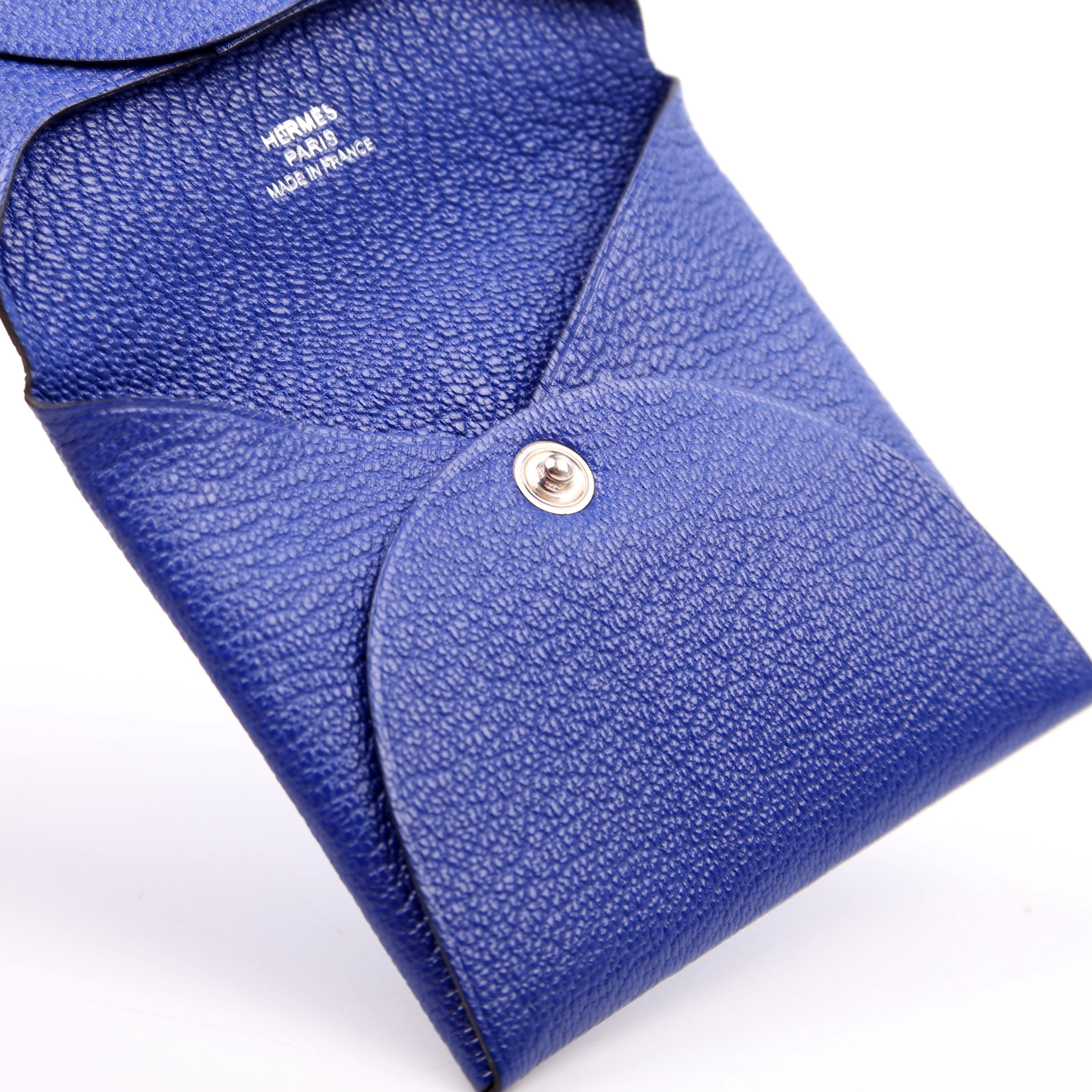 Basita Change Purse Chevre Leather Blue