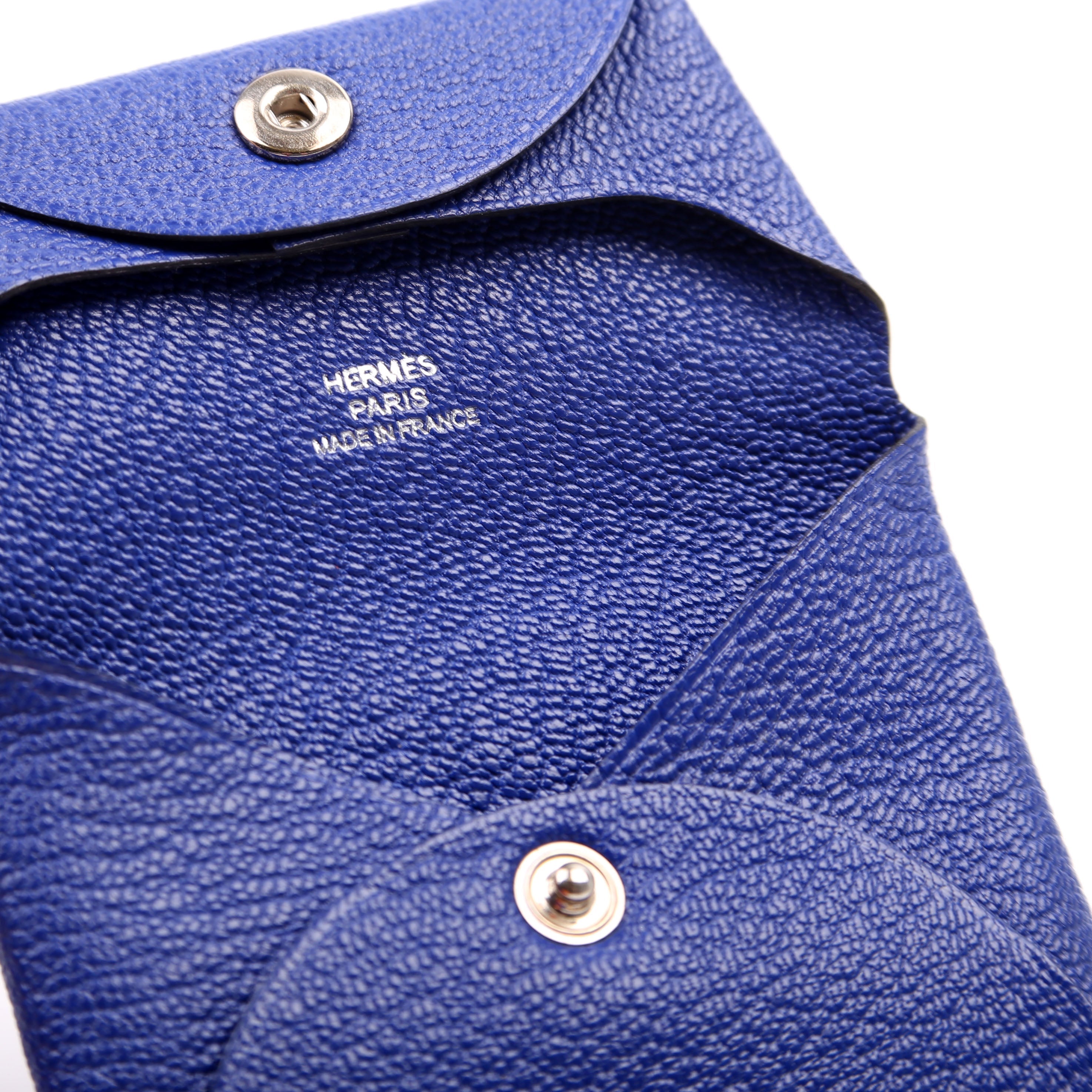 Basita Change Purse Chevre Leather Blue