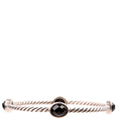 Color Classics Four Station Onyx Bangle 925 Bracelet Silver