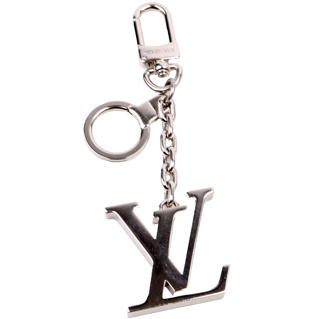 LV Initials Bag Charm Silver