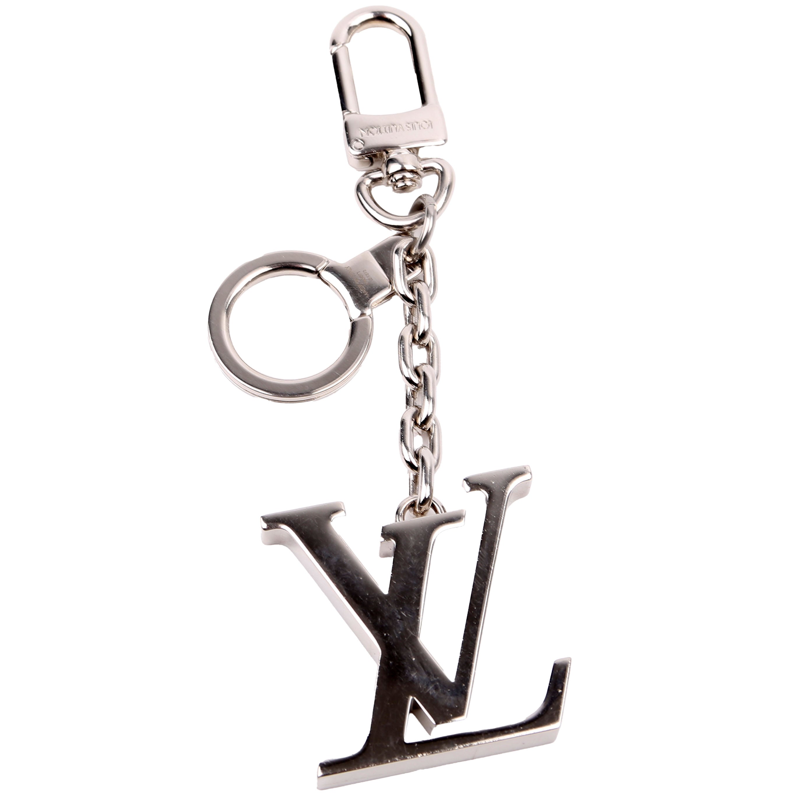 LV Initials Bag Charm Silver
