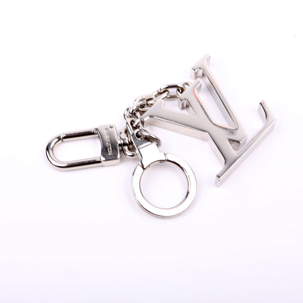 LV Initials Bag Charm Silver
