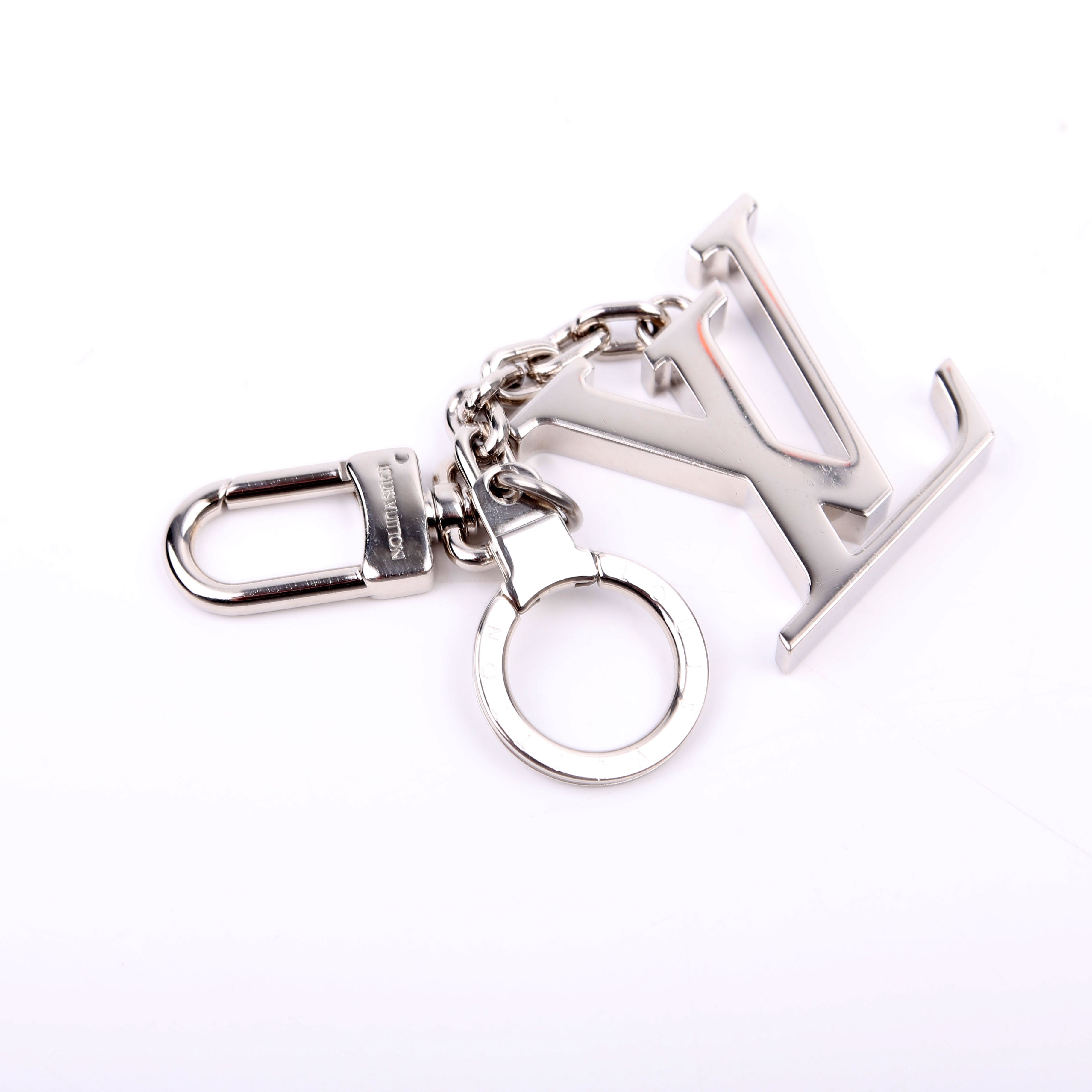 LV Initials Bag Charm Silver