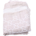 165903 GG Fabric Scarf Tan