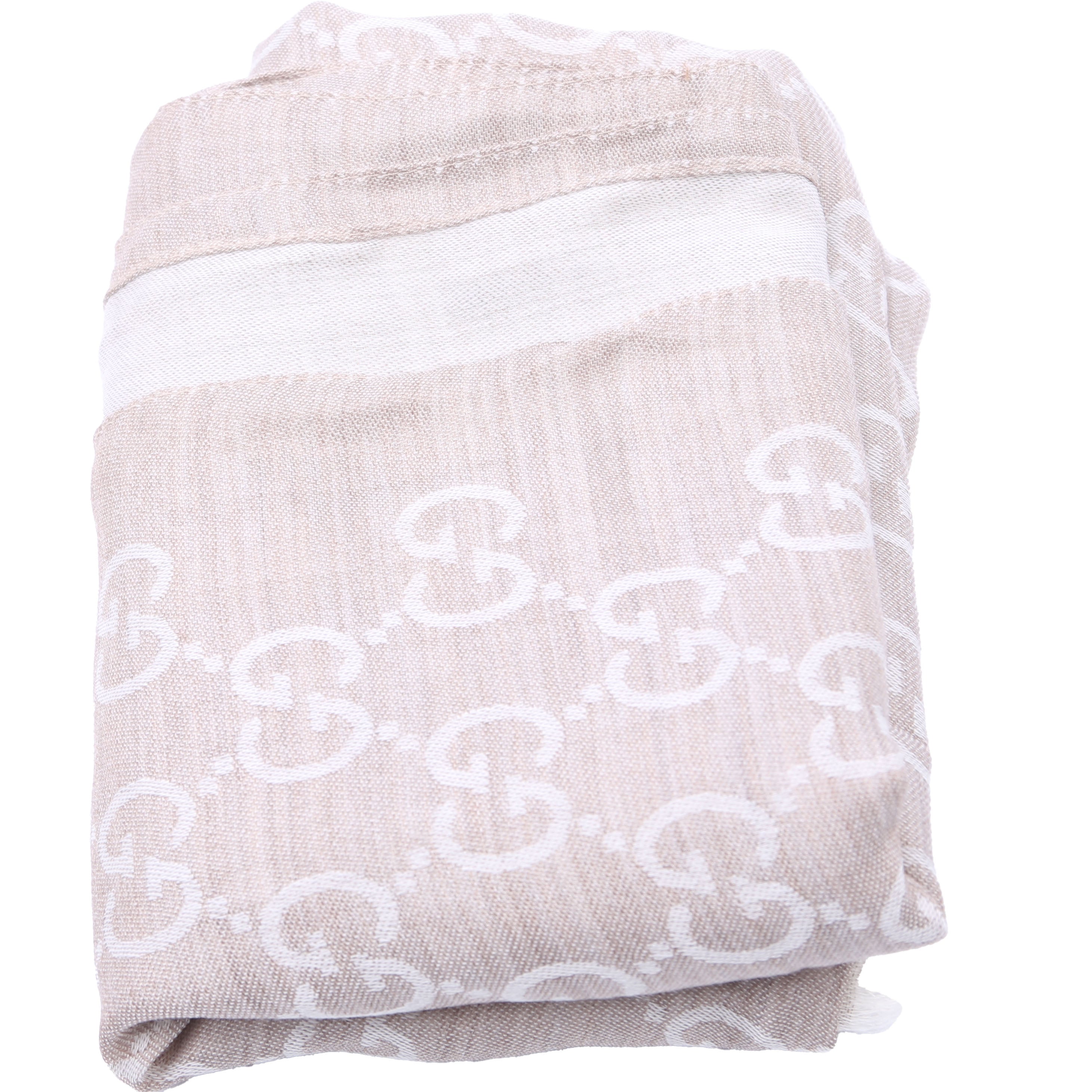 165903 GG Fabric Scarf Tan