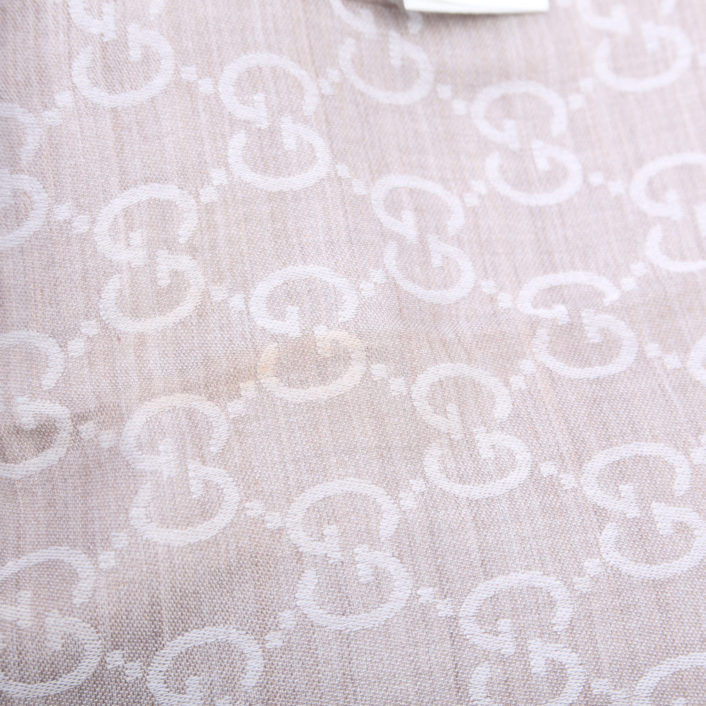 165903 GG Fabric Scarf Tan