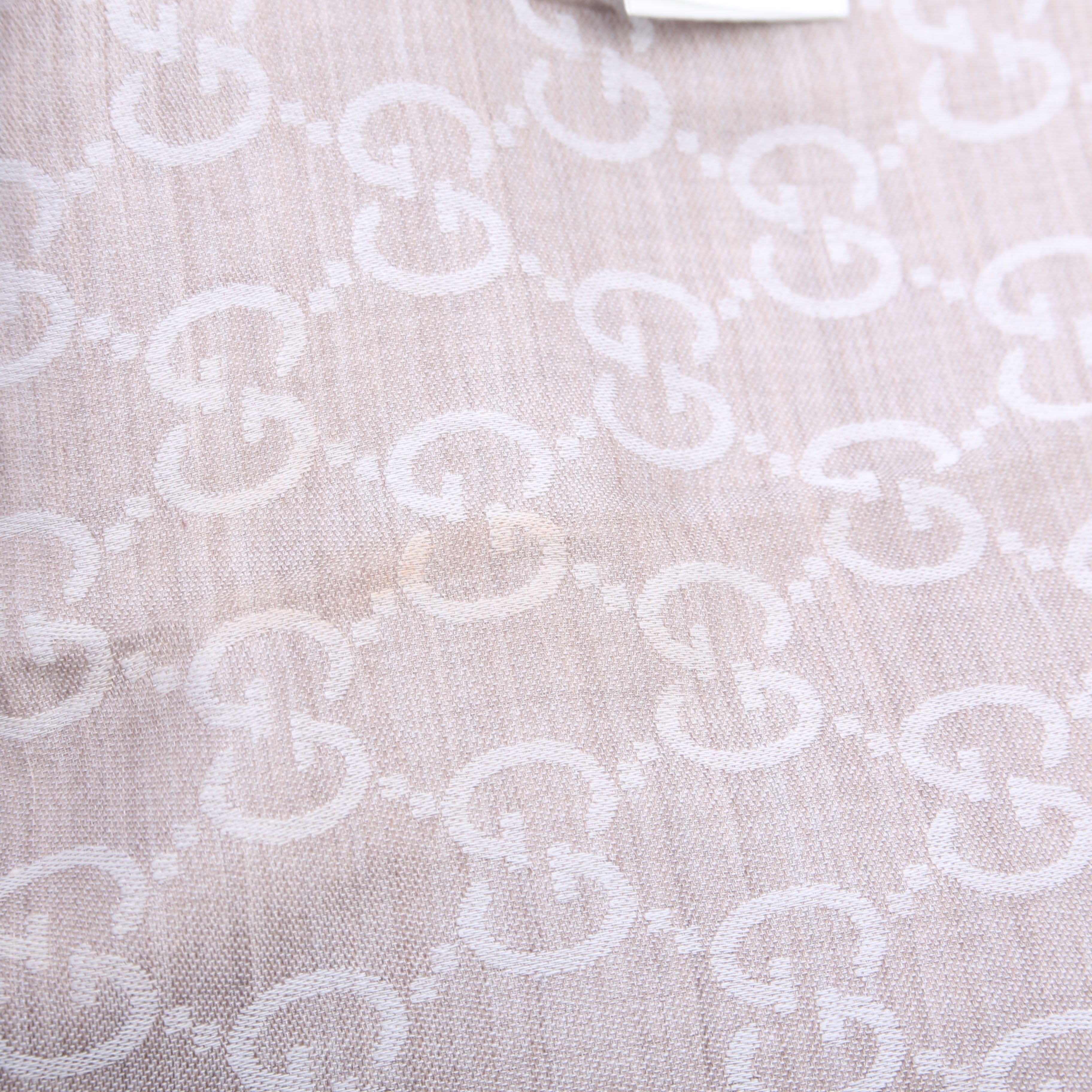 165903 GG Fabric Scarf Tan