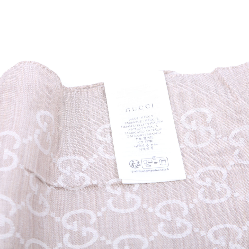 165903 GG Fabric Scarf Tan