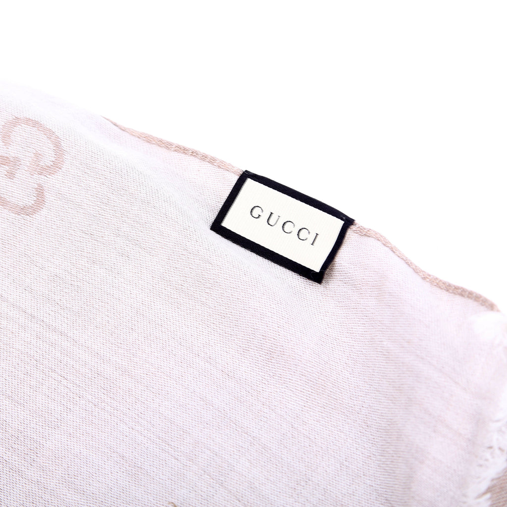 165903 GG Fabric Scarf Tan
