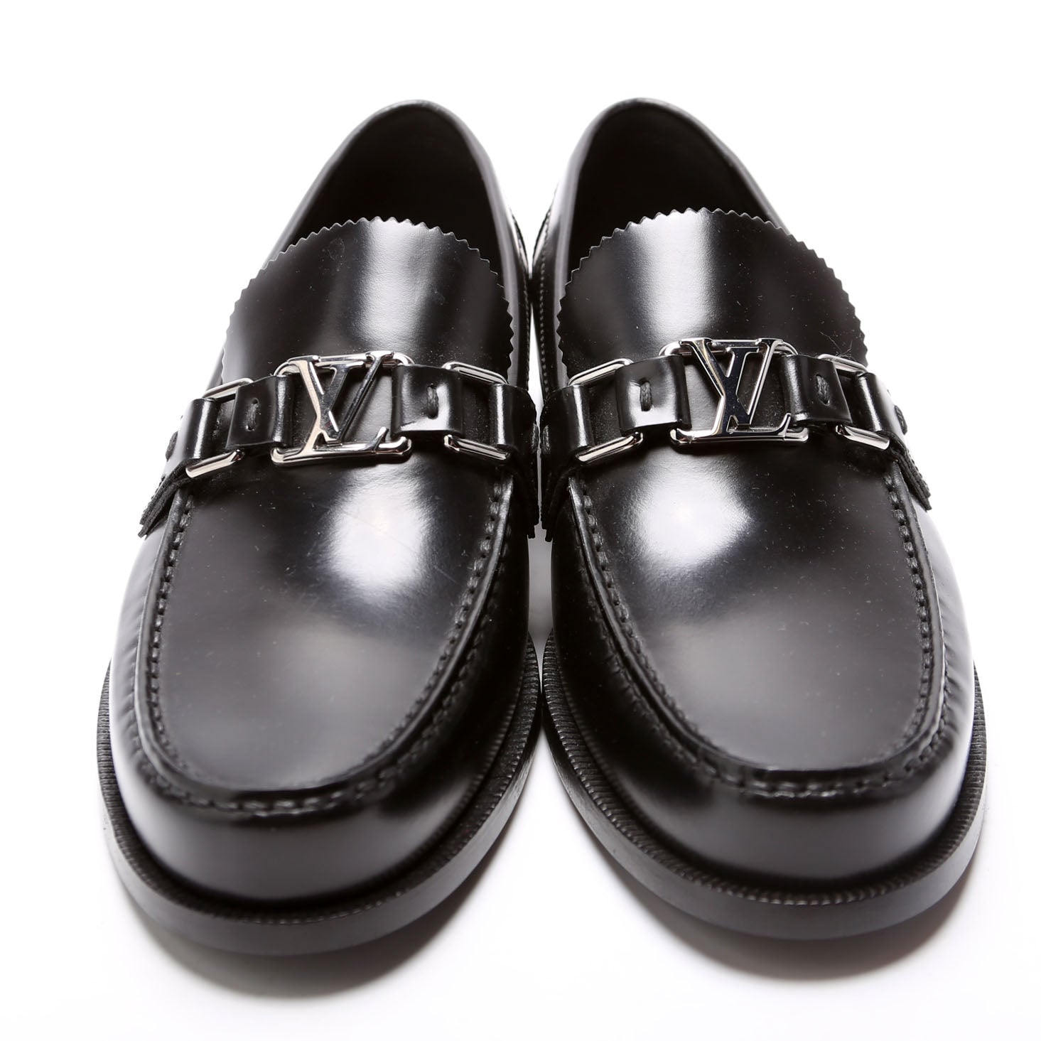 Major Loafers Brushed Leather Mens Size 4.5 (36.5)