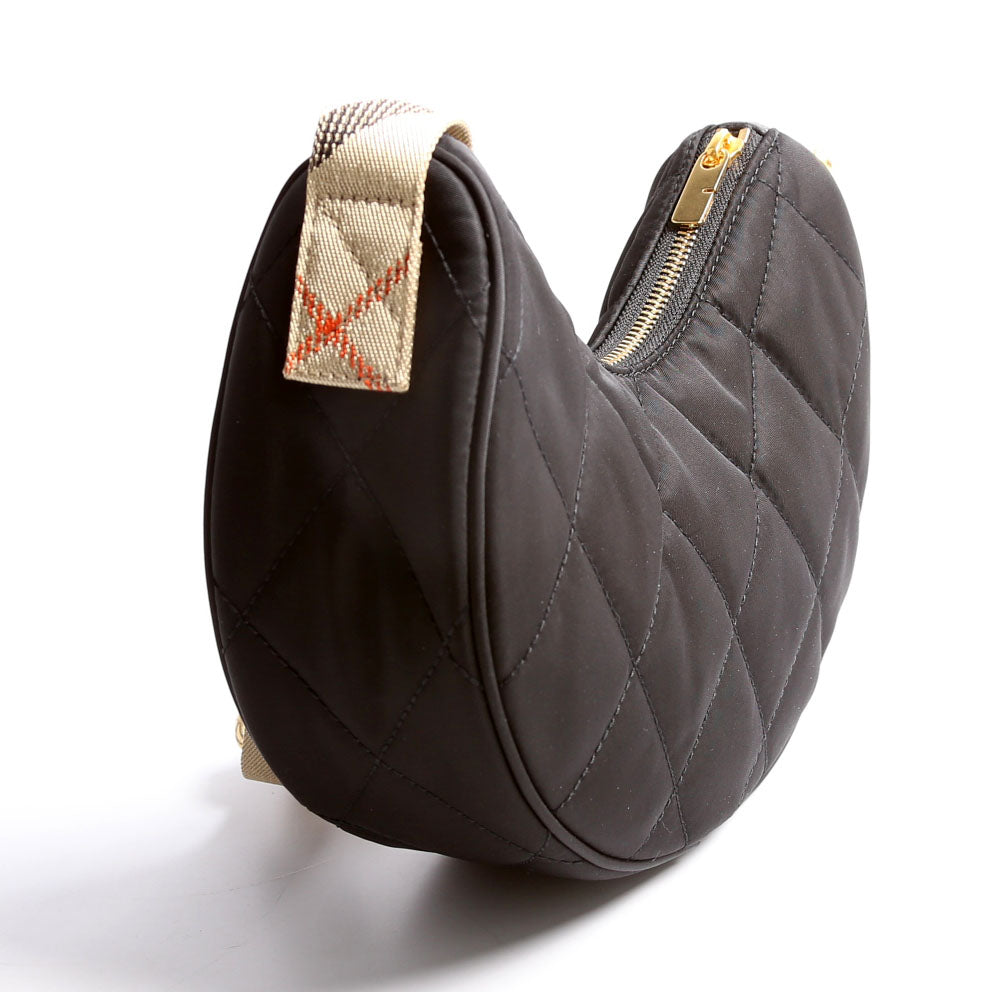 Horseshoe Nylon Crossbody Black