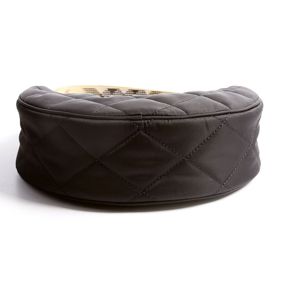 Horseshoe Nylon Crossbody Black