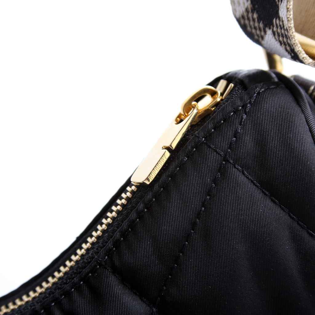 Horseshoe Nylon Crossbody Black