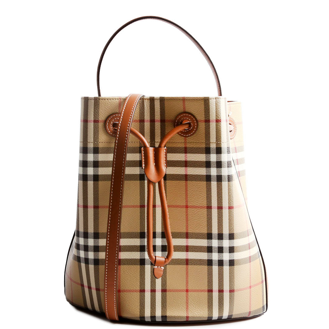 TB Check Bucket Bag Small