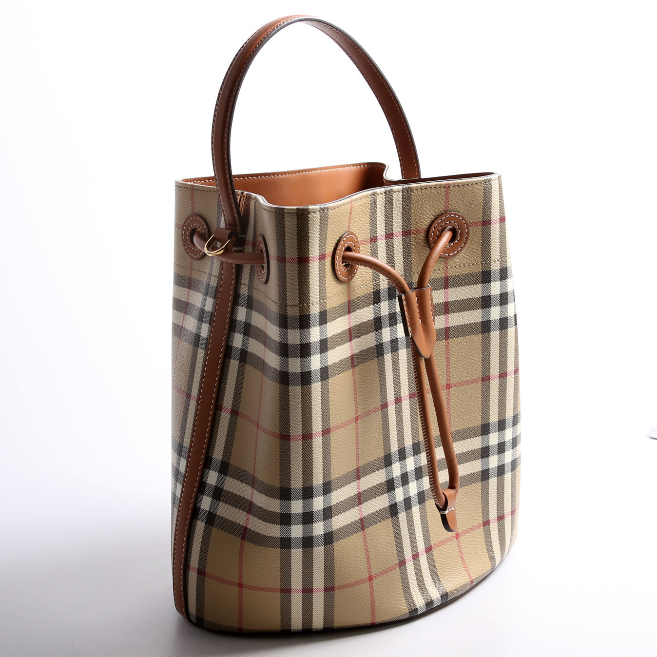 TB Check Bucket Bag Small