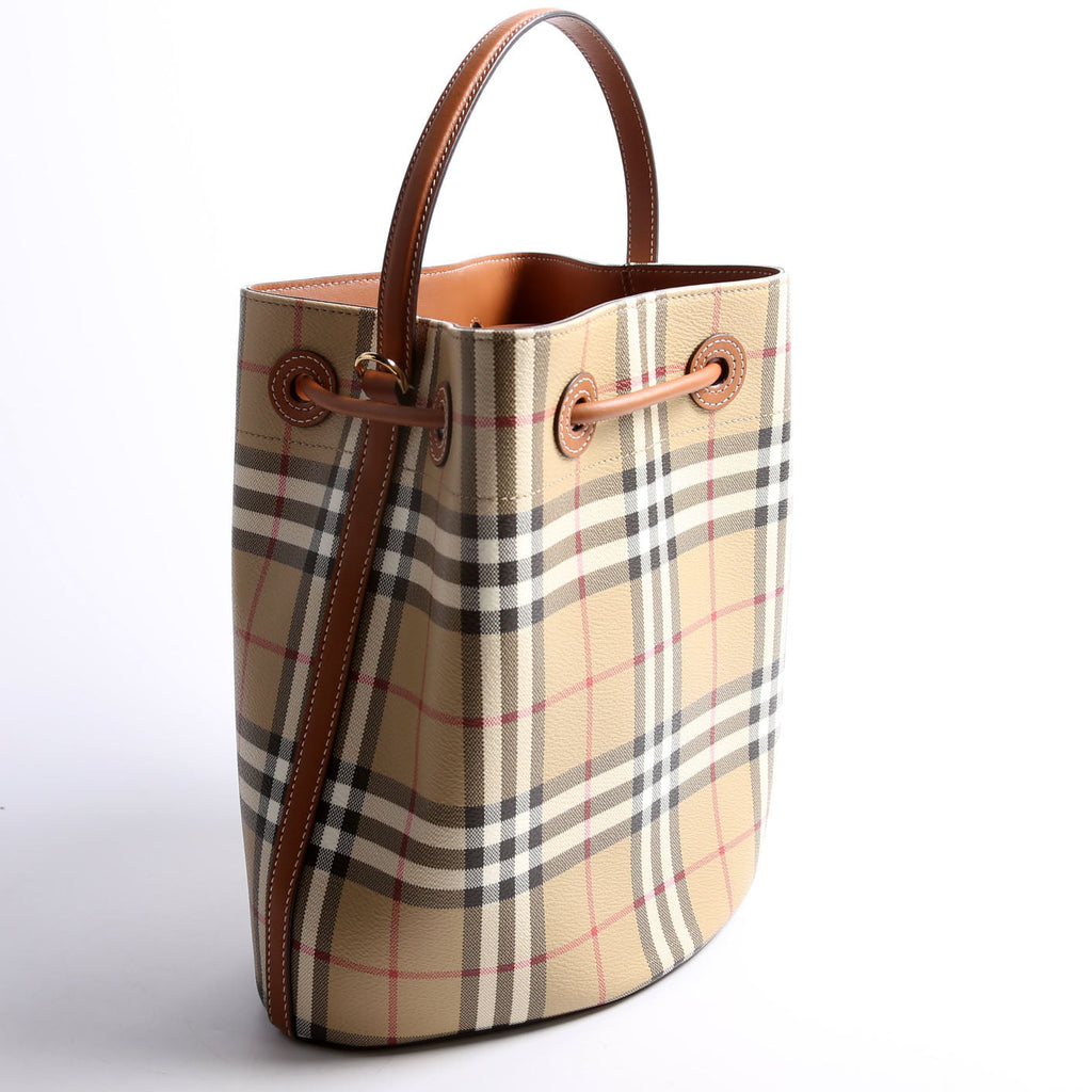 TB Check Bucket Bag Small