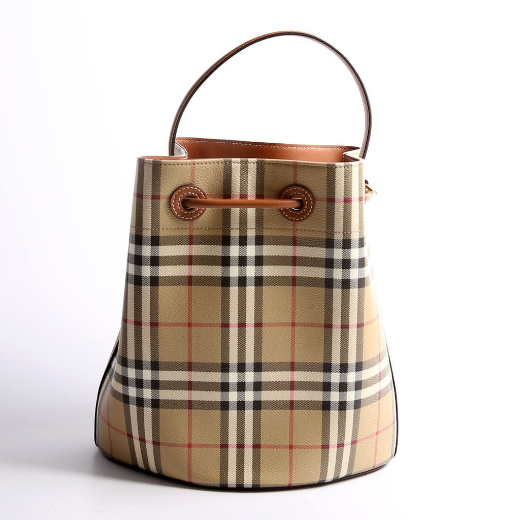 TB Check Bucket Bag Small