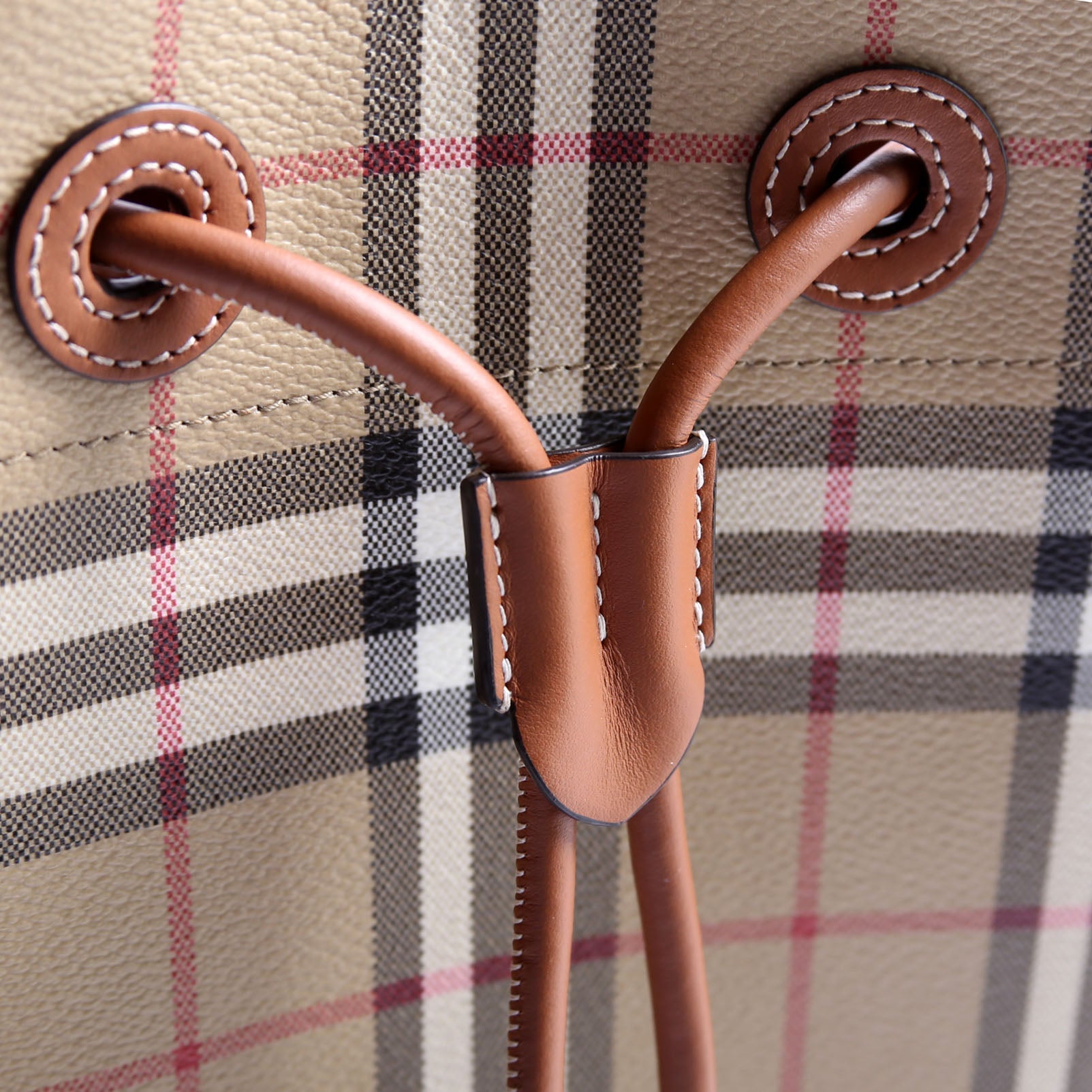 TB Check Bucket Bag Small