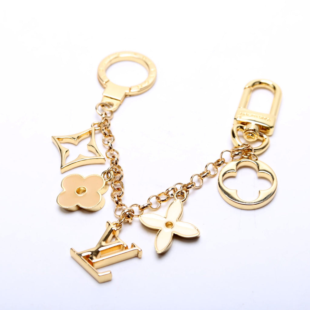 Fleur De Monogram Bag Charm
