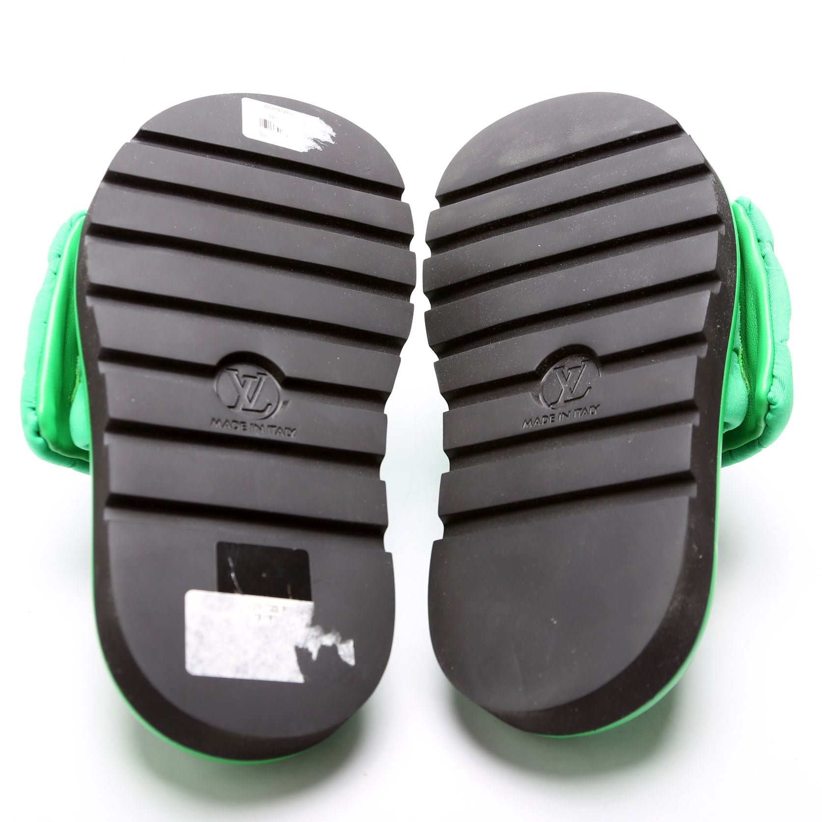 Tech Fabric Pool Pillow Comfort Mules Size 36 Green