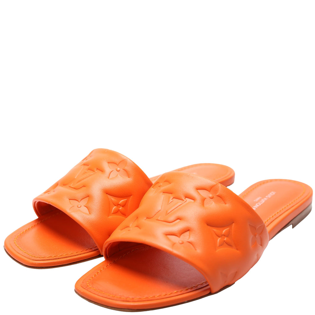 Revival Flat Mules Size 35 Orange