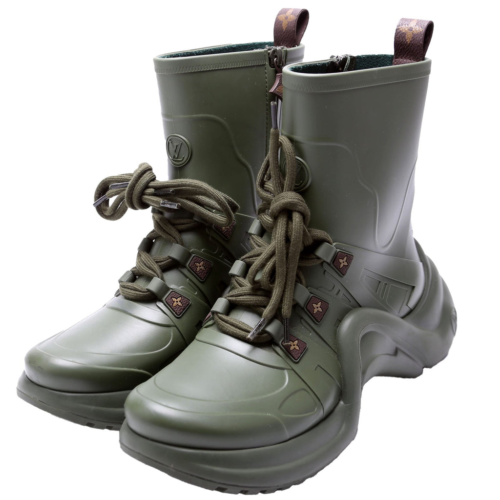 LV Archlight Sneaker Boot Rubber Size 41 Green