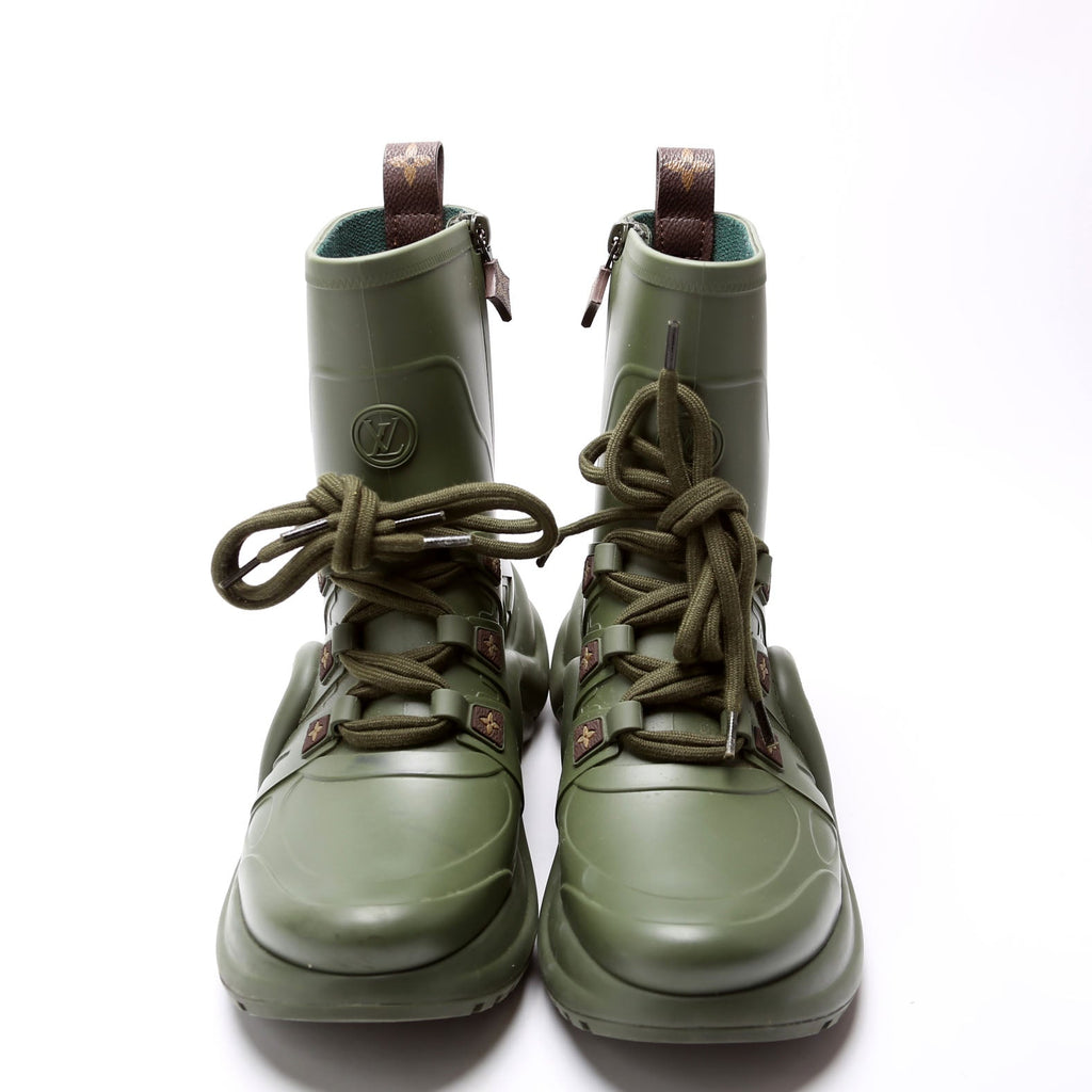 LV Archlight Sneaker Boot Rubber Size 41 Green