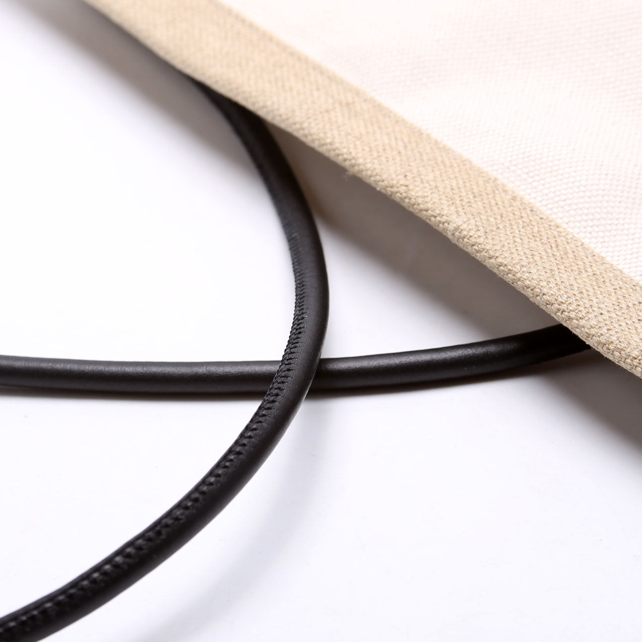 SAINT LAURENT Rive Gauche Backpack Linen/Calfskin
