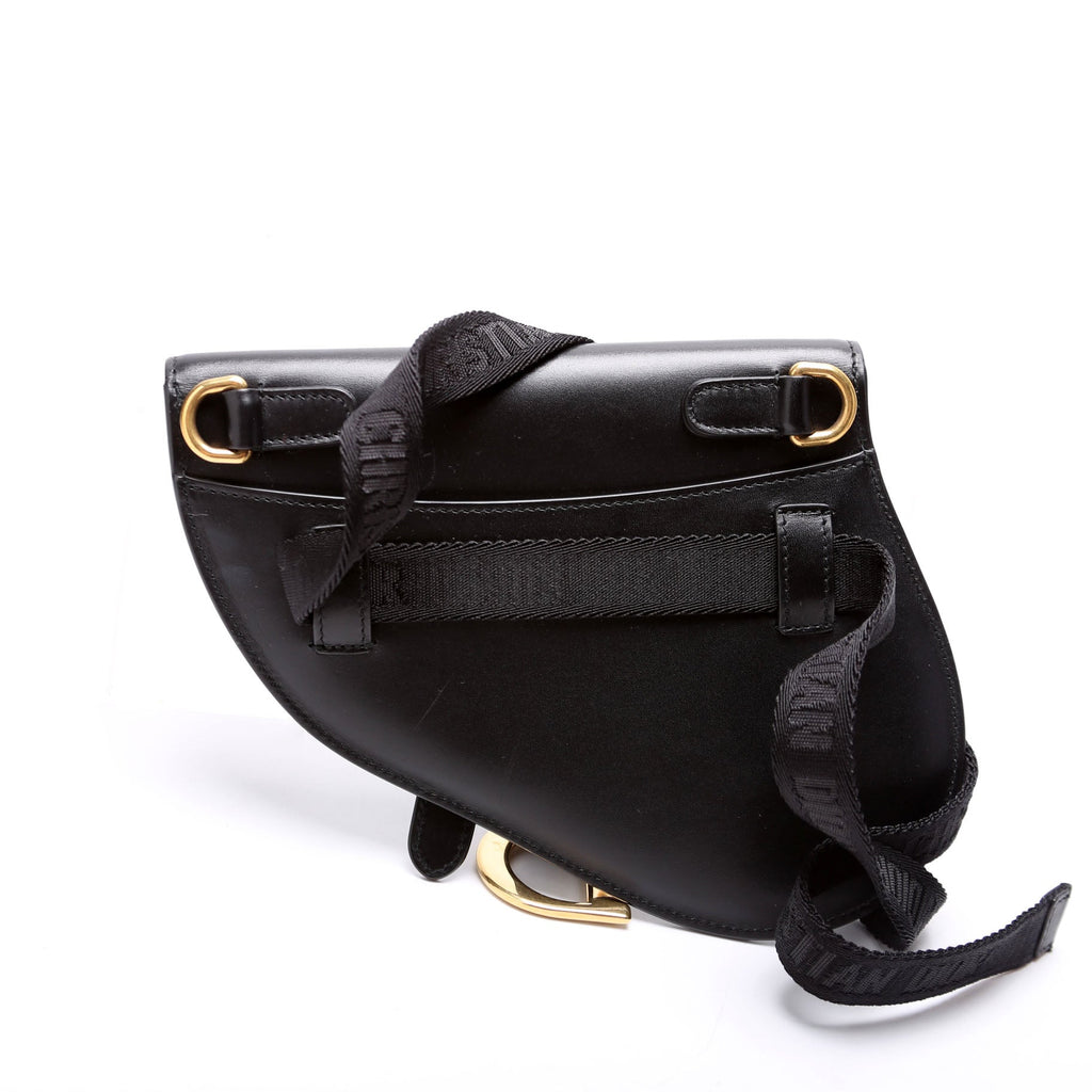 Dior Saddle Pouch Belt Bag Smooth Calfskin Black