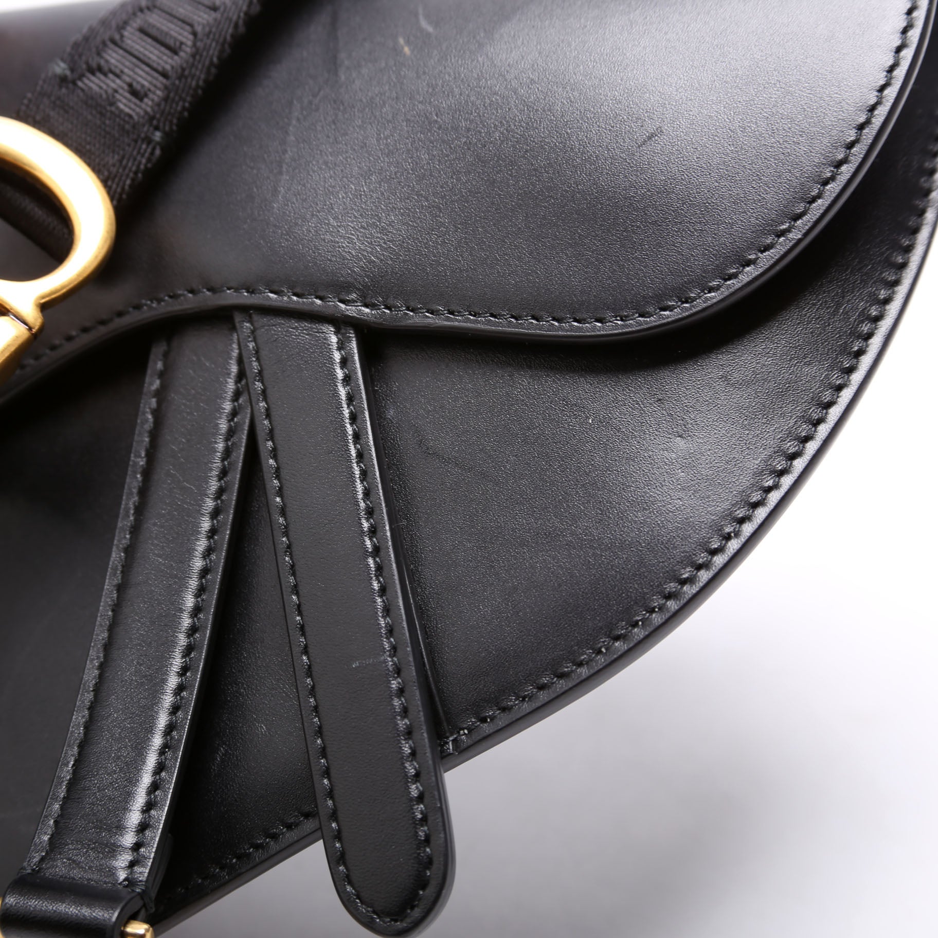 Dior Saddle Pouch Belt Bag Smooth Calfskin Black