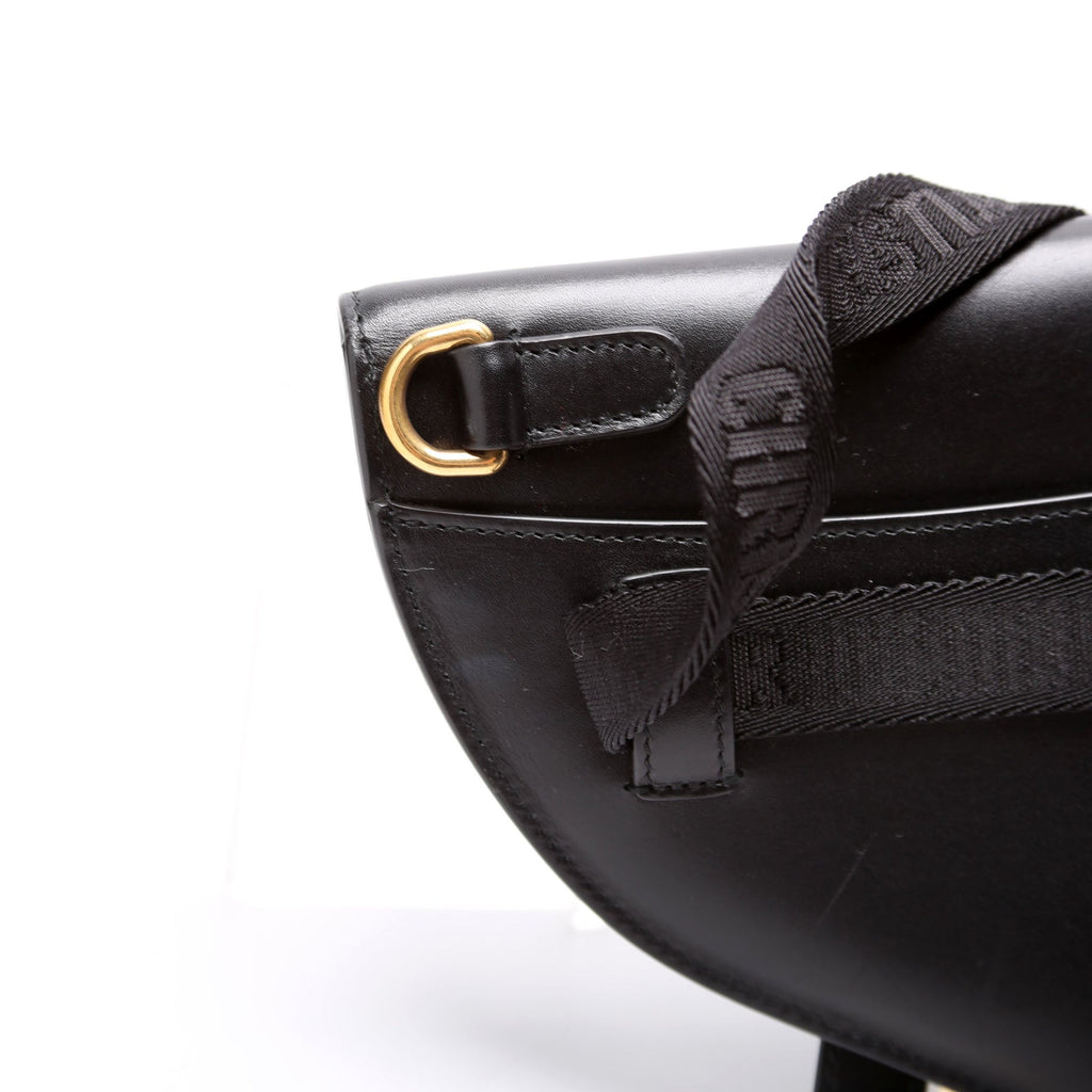 Dior Saddle Pouch Belt Bag Smooth Calfskin Black