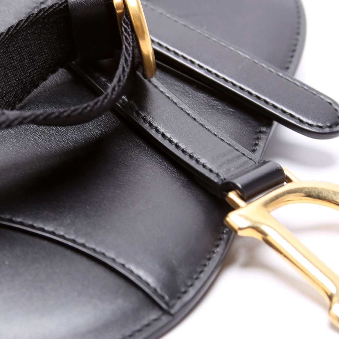 Dior Saddle Pouch Belt Bag Smooth Calfskin Black