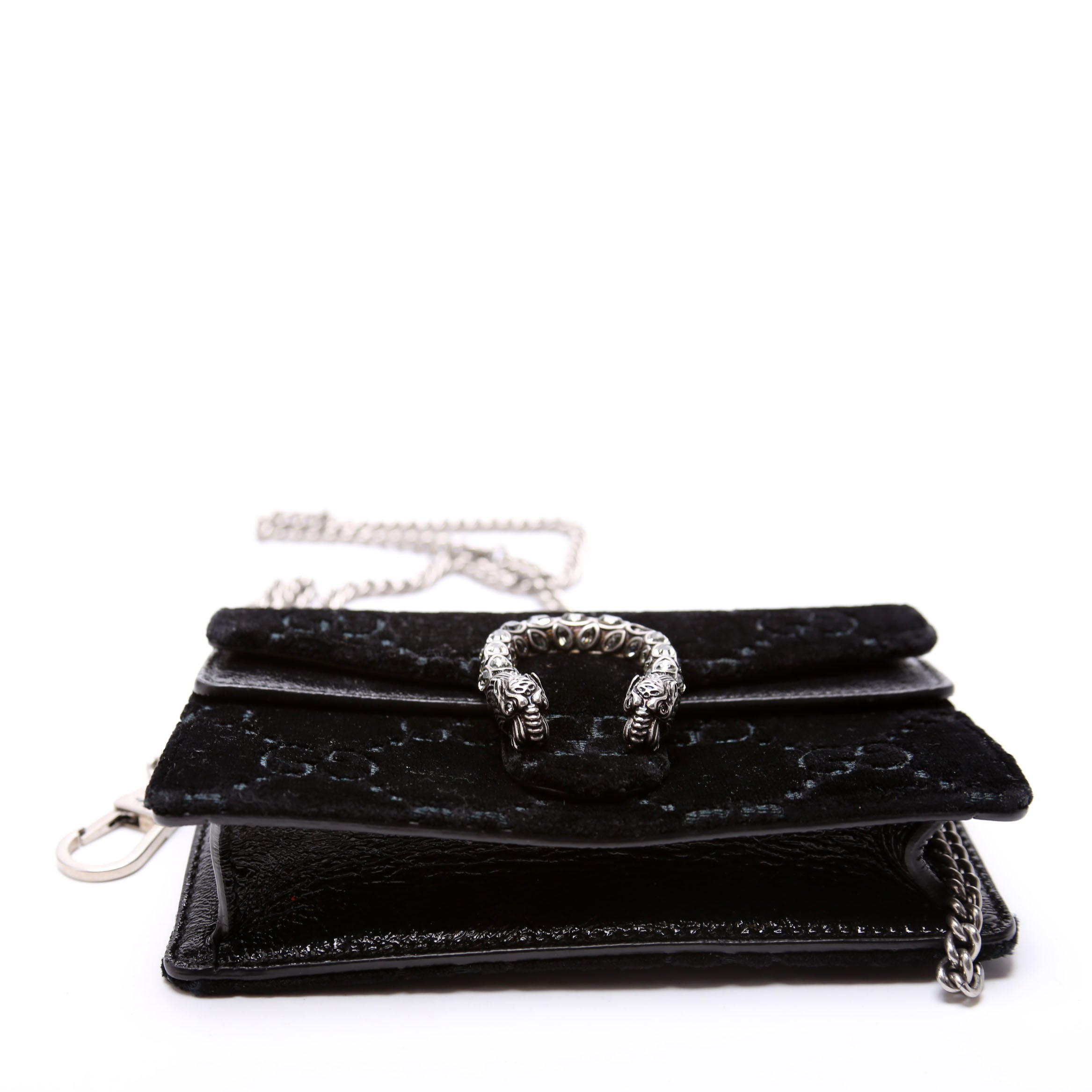 476432 Dionysus GG Velvet Super Mini Black