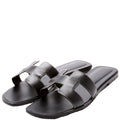 Oran Sandals Size 40.5 Black
