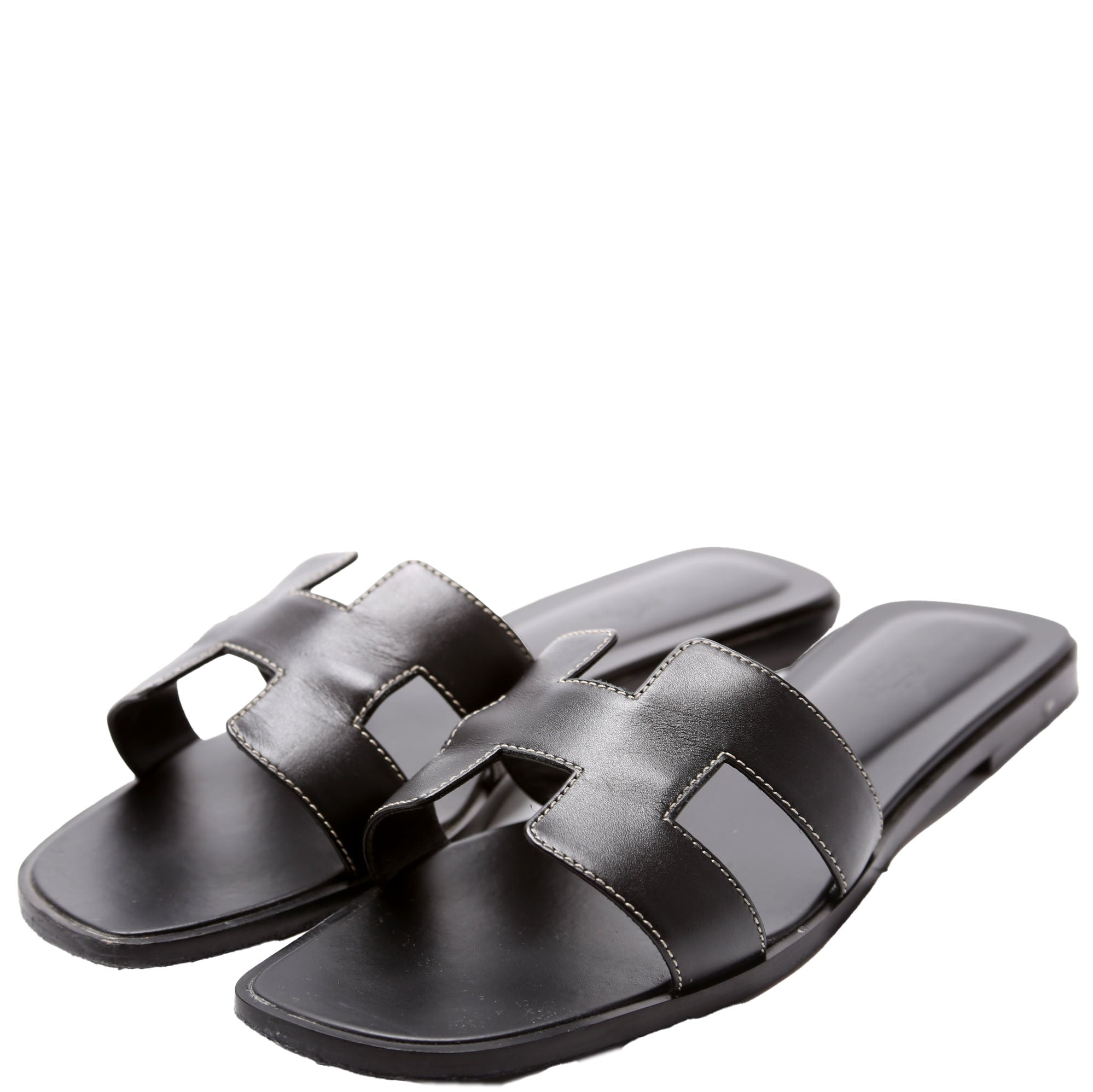 Oran Sandals Size 40.5 Black