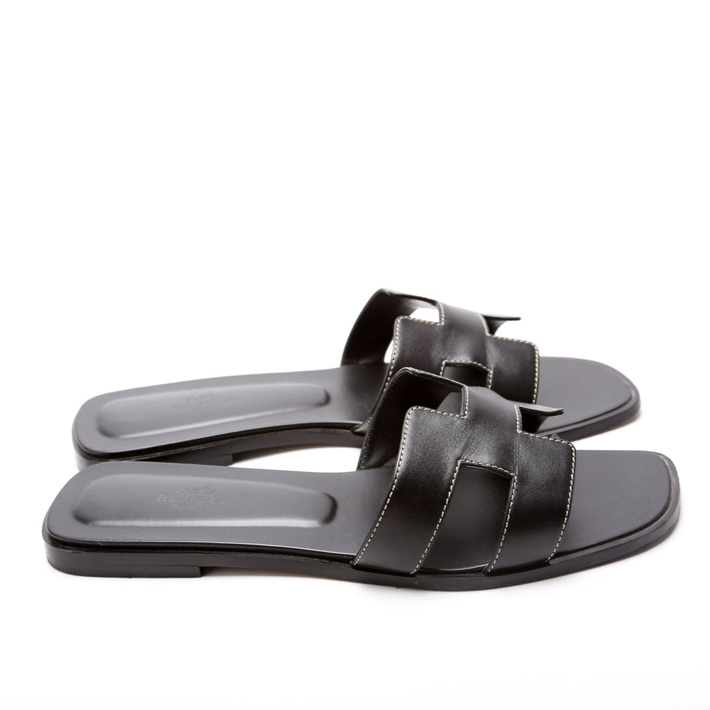 Oran Sandals Size 40.5 Black