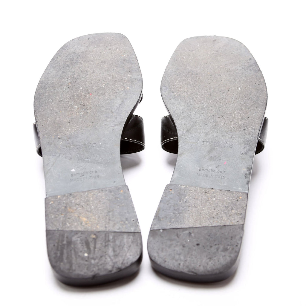 Oran Sandals Size 40.5 Black