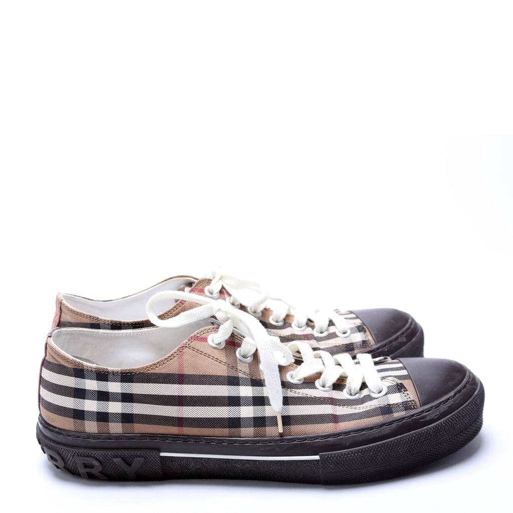 Check Low Top Sneakers 44.5
