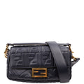 Fendi 8BR600 Baguette FF Embossed Nappa Blue