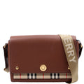 Note Crossbody Vintage Check Medium Brown