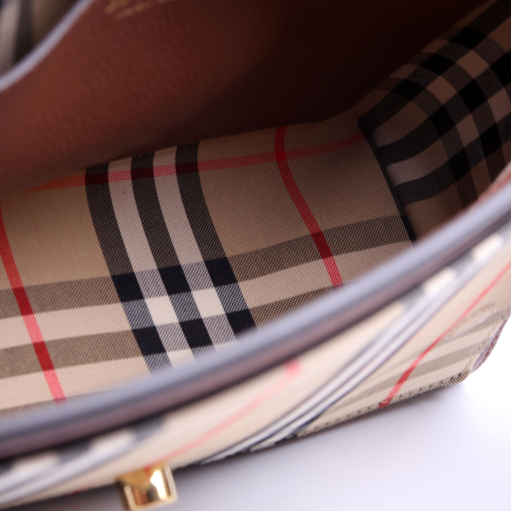 Note Crossbody Vintage Check Medium Brown