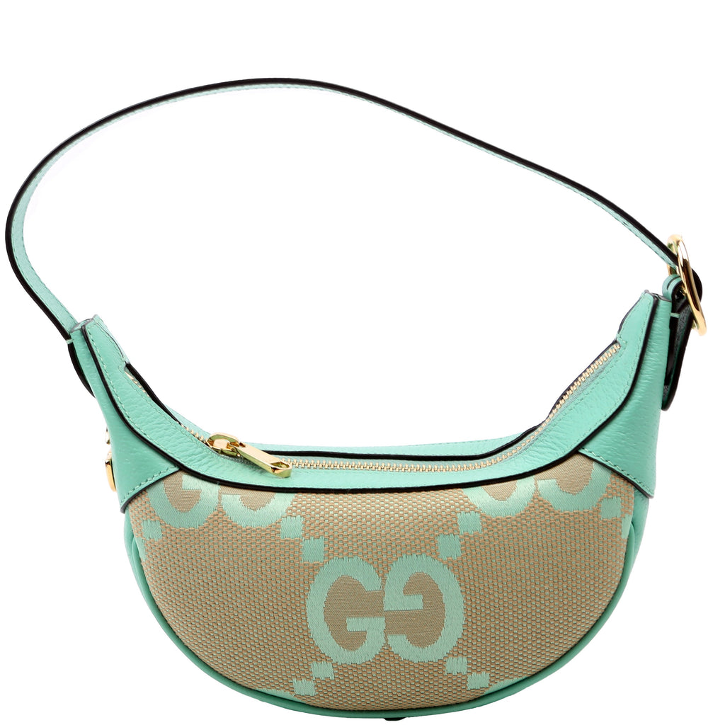 658551 Ophidia Jumbo GG Mini Bag Green