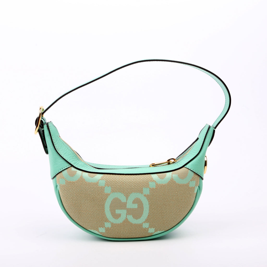 658551 Ophidia Jumbo GG Mini Bag Green