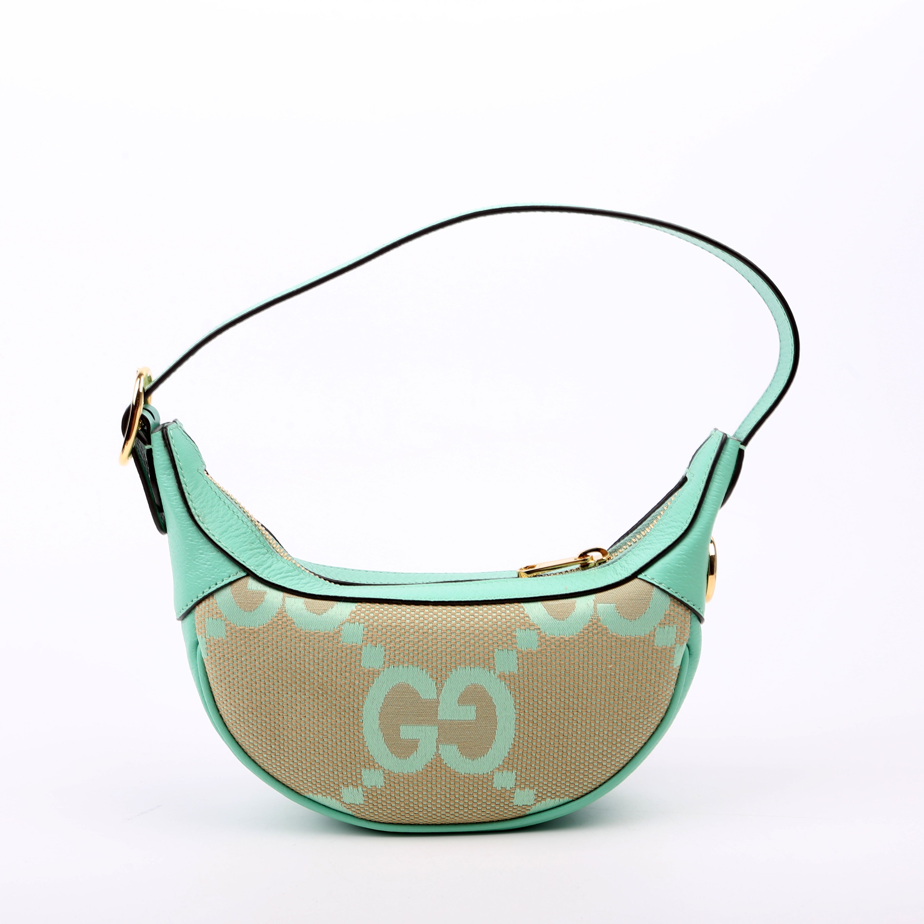 658551 Ophidia Jumbo GG Mini Bag Green