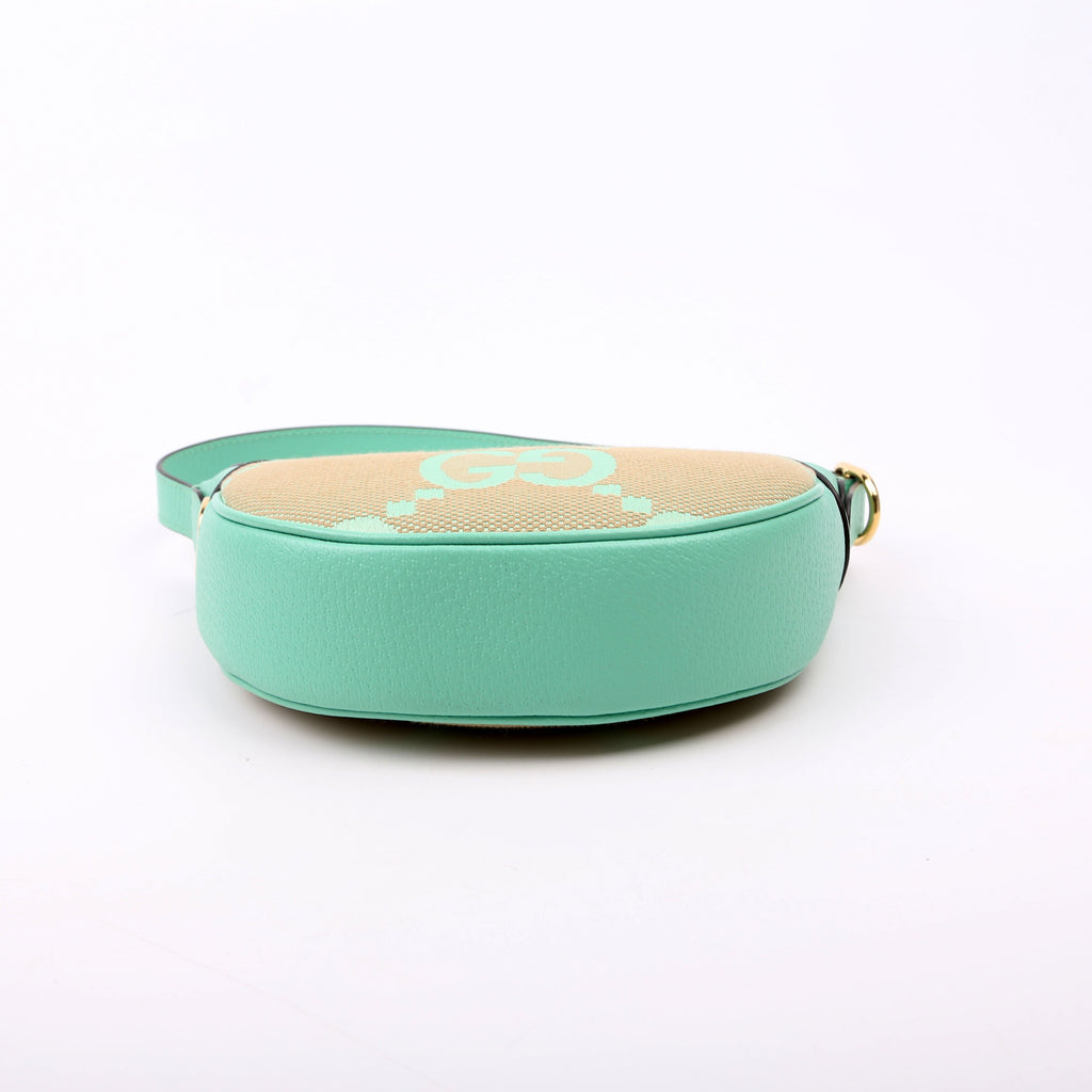 658551 Ophidia Jumbo GG Mini Bag Green
