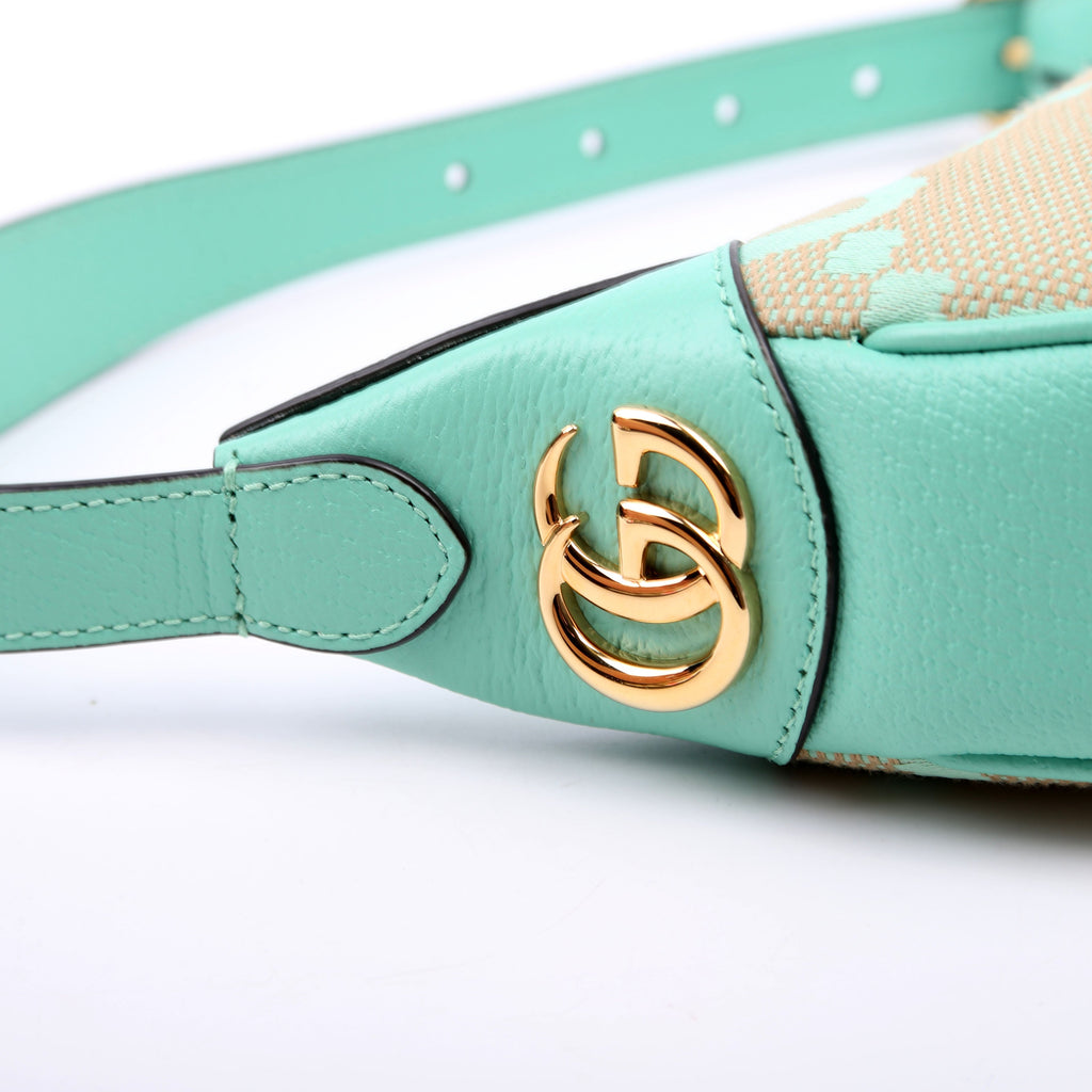 658551 Ophidia Jumbo GG Mini Bag Green