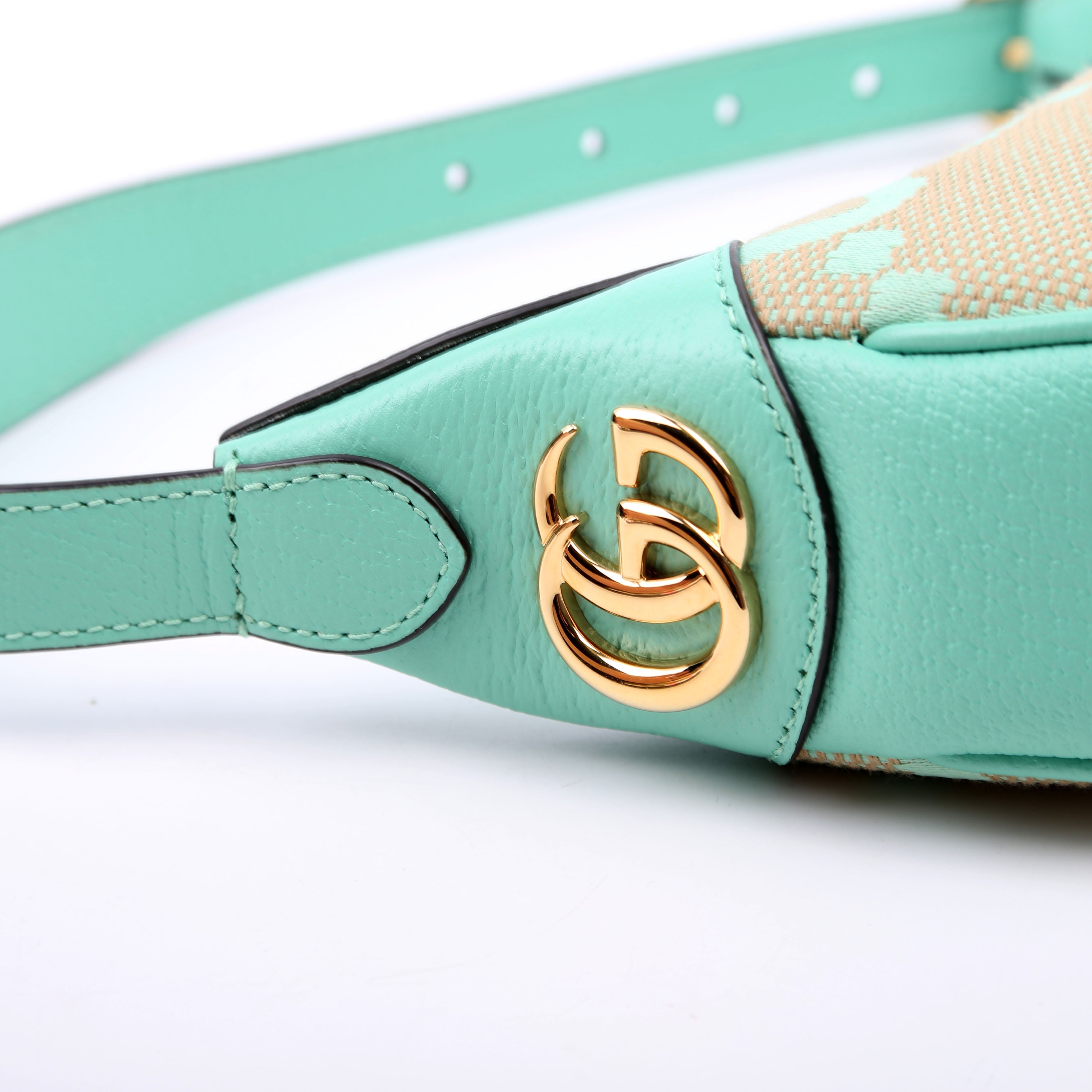 658551 Ophidia Jumbo GG Mini Bag Green