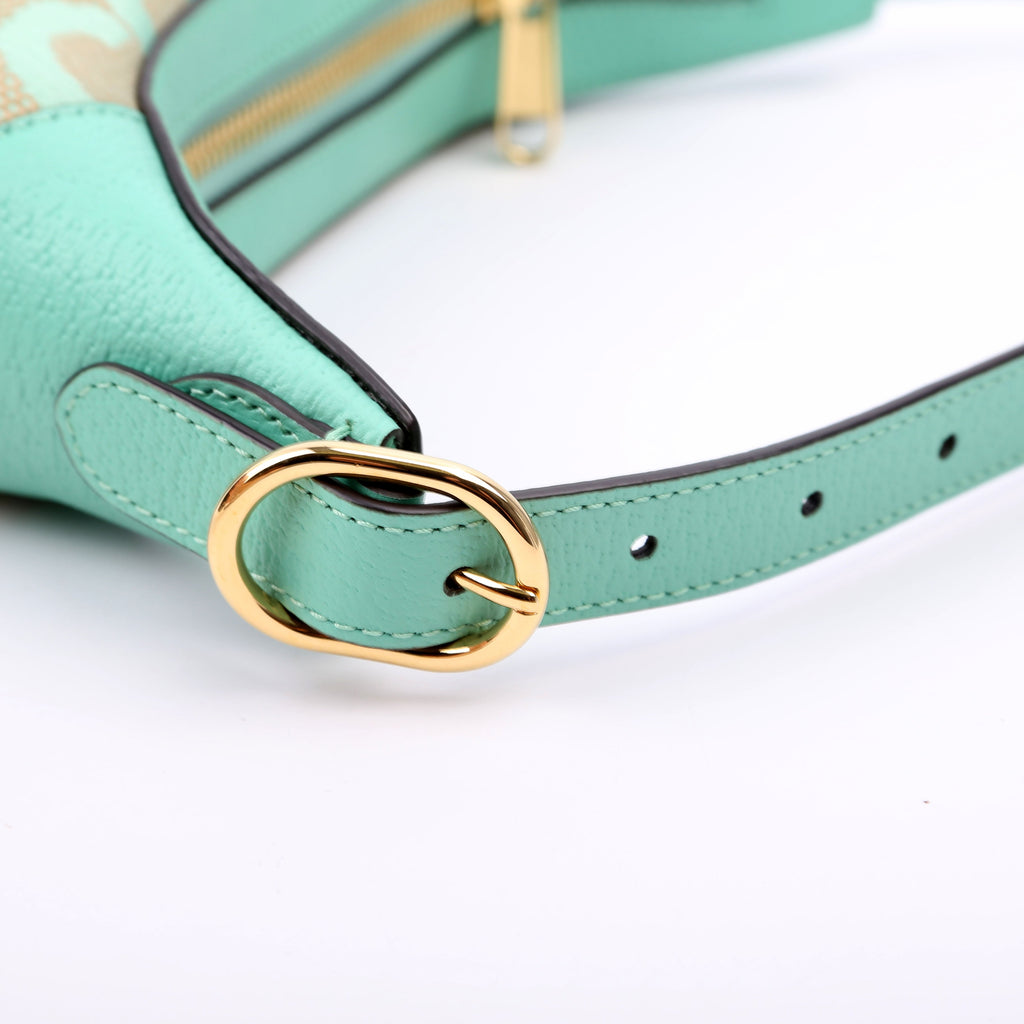 658551 Ophidia Jumbo GG Mini Bag Green